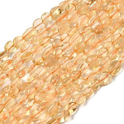 Природный цитрин бисер нитей G-D324-02