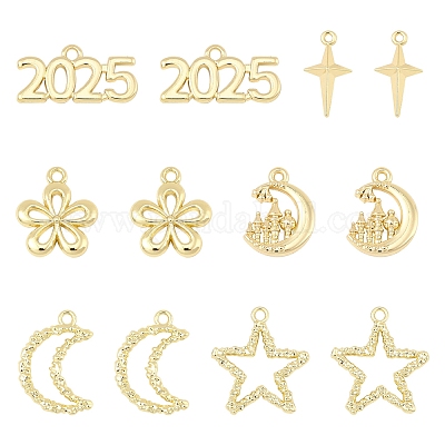 Подвески из сплава 12 шт.&nbsp;FIND-FS0003-38G-1