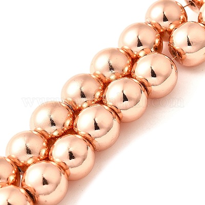 Гальванические нити синтетических магнитных гематитовых бусин G-L613-F01-02B-1