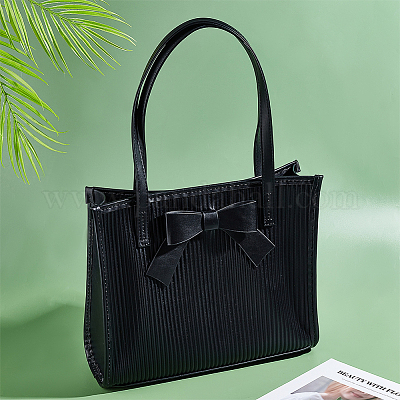 Наборы для изготовления сумок из искусственной кожи с бантом своими руками DIY-WH0304-203-1