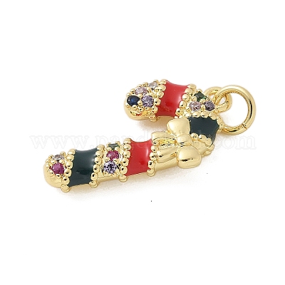 Латунные микро проложить кубического циркония подвески KK-P293-31G-1