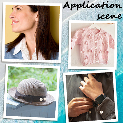 20 шт. АБС-пластик перламутровые кнопки без пришивания BUTT-CY0001-22C-1