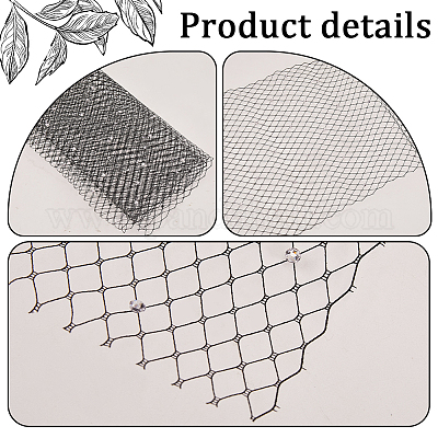 Вуаль из полиэстера и органзы с большими глазами DIY-WH0453-61A-1