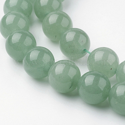 Природные пряди авантюрин зеленый шарик G-G735-63-12mm-1