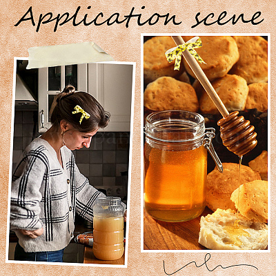 Полиэстеровые ленты с принтом пчел&nbsp;SRIB-WH20020-018C-1