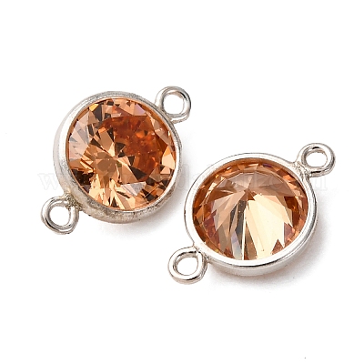 925 подвеска-соединитель из серебра с кубическим цирконием и камнями-талисманами STER-NH0001-80P-09-1