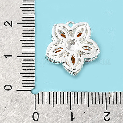 Покрытие стойки латунное паве застежки для коробок из кубического циркония KK-E084-16S-1-1