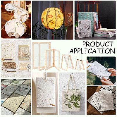 4шт. Рамка из сосны 4 стилей AJEW-BC0008-99-1