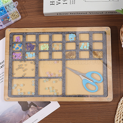 Бамбуковые витрины для ювелирных изделий DIY-BC0014-25B-1