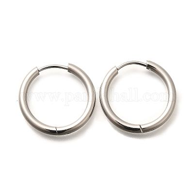 Серьги-кольца из нержавеющей стали 304 для женщин EJEW-M068-15E-P-1