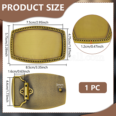 1 шт. пряжки для ремня из сплава FIND-BC0014-29B-AB-1