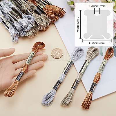 30 моток 3 цвета 6-слойная полиэфирная мулине для вышивания OCOR-GF0003-43A-1