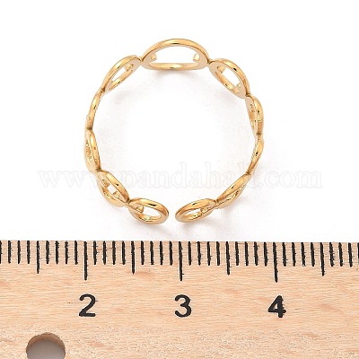 Ионное покрытие (IP) регулируемые кольца для пальцев из нержавеющей стали 304 RJEW-L102-05G-1