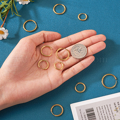 10 шт. серьги-кольца хагги-хуп из хирургической нержавеющей стали 316L 5 размера для девушек и женщин EJEW-TA0001-10-1
