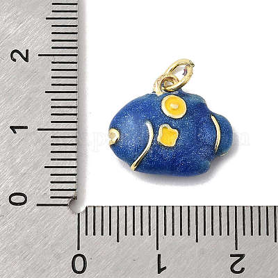 Латунь эмаль подвески&nbsp;KK-P343-03G-01-1