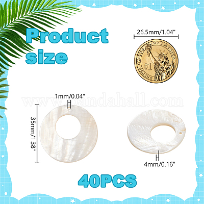 40 шт. подвески из ракушечного жемчуга SSHEL-GA0001-18-1