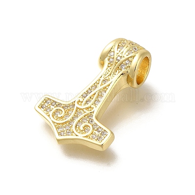 Стойки обшивки латунь микро проложить Циркон подвеску KK-Z086-65G-03-1