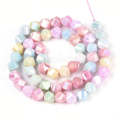 Антикоррозийные гальванические стеклянные бусины GLAA-T025-8mm-14A-1