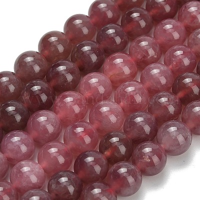 Природного розового кварца нитей бисера G-L642-B20-8mm-1