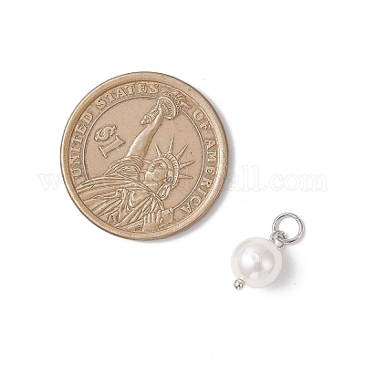 Круглые подвески из ракушечного жемчуга PALLOY-JF04476-02-1