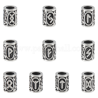 10 шт. 10 стиля 304 нержавеющая сталь европейские бусины OPDL-UN0001-06-1