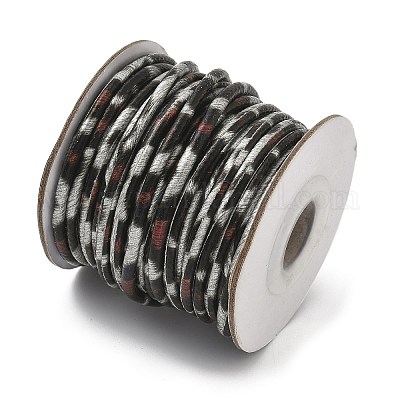 Круглые шнуры из искусственной кожи с леопардовым принтом LC-S020-01B-1