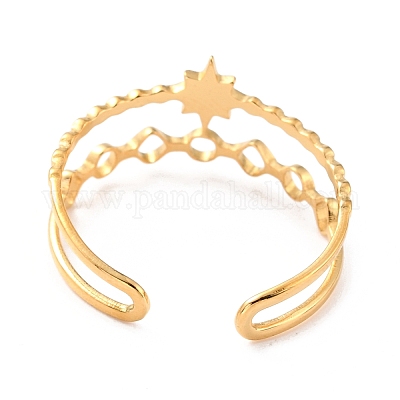 Ионное покрытие (ip) кольца из нержавеющей стали 304 RJEW-L102-26G-1