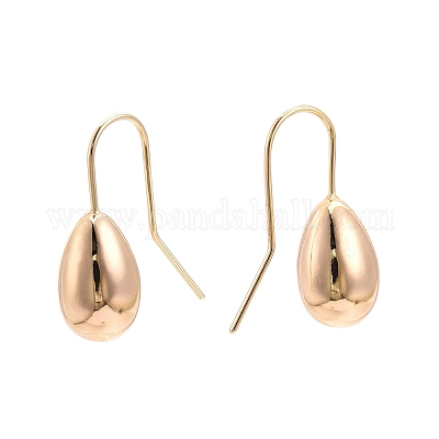 Латунные серьги-капли с подвесками для женщин EJEW-C047-01G-1