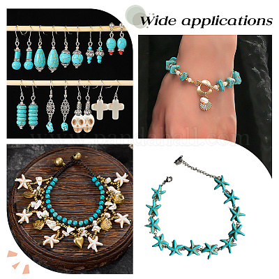 14 стиль синтетические бирюзовые бусины нити TURQ-AR0001-29-1