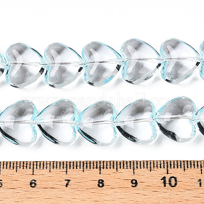 Прозрачные стеклянные бусины нити GLAA-T023-13E-1