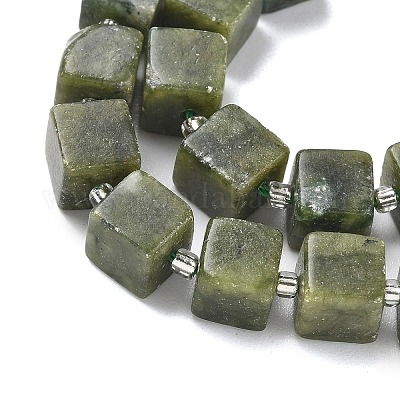 Нити бусин из натурального южного нефрита G-D338-A19-1