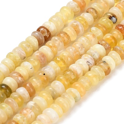 Природные желтые опал бусины пряди G-Z110-B30-2x4mm-1