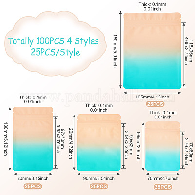 100 шт. 4 стиля пакетов с застежкой-молнией для животных OPP-TA0001-19A-1