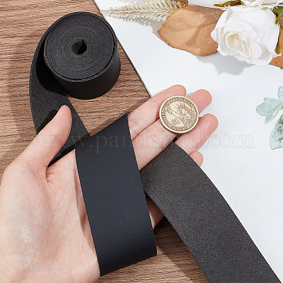 Плоский шнур из искусственной кожи из микрофибры длиной 2 м.&nbsp;FIND-WH0420-75C-01-1