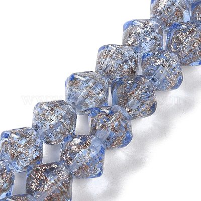 Бусины ручной работы бусины золотого песка LAMP-Q036-04C-1