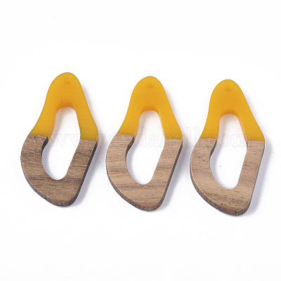 Подвески из смолы и ореха RESI-S358-25H-1