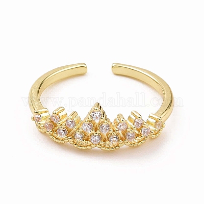 Прозрачная корона из кубического циркония RJEW-B028-22G-1