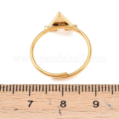 Открытые кольца-манжеты из нержавеющей стали 304 с микропаве из кубического циркония RJEW-D336-01G-10-1