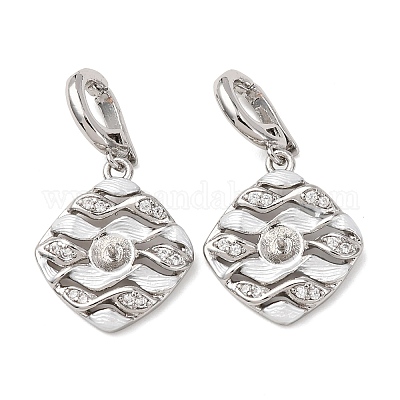 Латунный микро-паве кубический цирконий KK-A279-06P-1