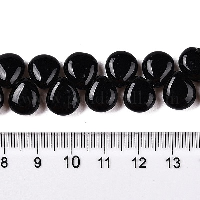 Натуральный черный камень бисер нитей G-T138-129-1