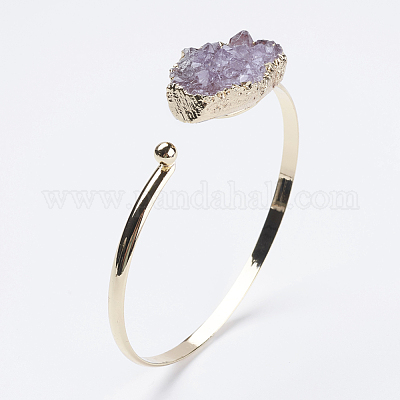 Латунь манжеты браслеты BJEW-E316-02-1