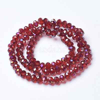 Гальванизируйте прозрачное стекло бисер нитей EGLA-A034-T6mm-F03-1