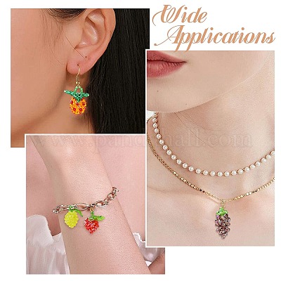 6шт стеклянные подвески PALLOY-CJ00139-1