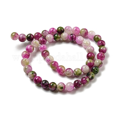 Нити из натуральных окрашенных желтых нефритовых бусин G-Q160-A01-01F-1