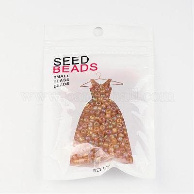 Прозрачные радужные круглые стеклянные бусины X-SEED-A007-4mm-162B-1