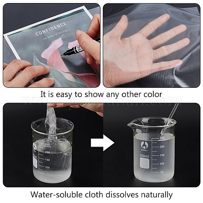 Pa бумага для переноса вышивки водорастворимая пленка&nbsp;DIY-WH0678-28-1