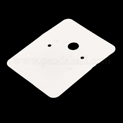 50 шт. прямоугольные бумажные карточки с цветочным принтом и серьгами X1-CDIS-M008-01C-1