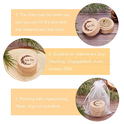 Деревянная коробка для колец OBOX-WH0009-002-1