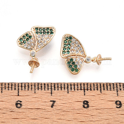 Латунный микро-паве кубический цирконий ZIRC-T016-23-1