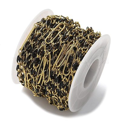 Цепи Figaro из нержавеющей стали 304 с эмалью CHS-U003-02G-16-1